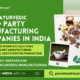 Top 10 Ayurvedic Third Party Manufacturing Companies in India