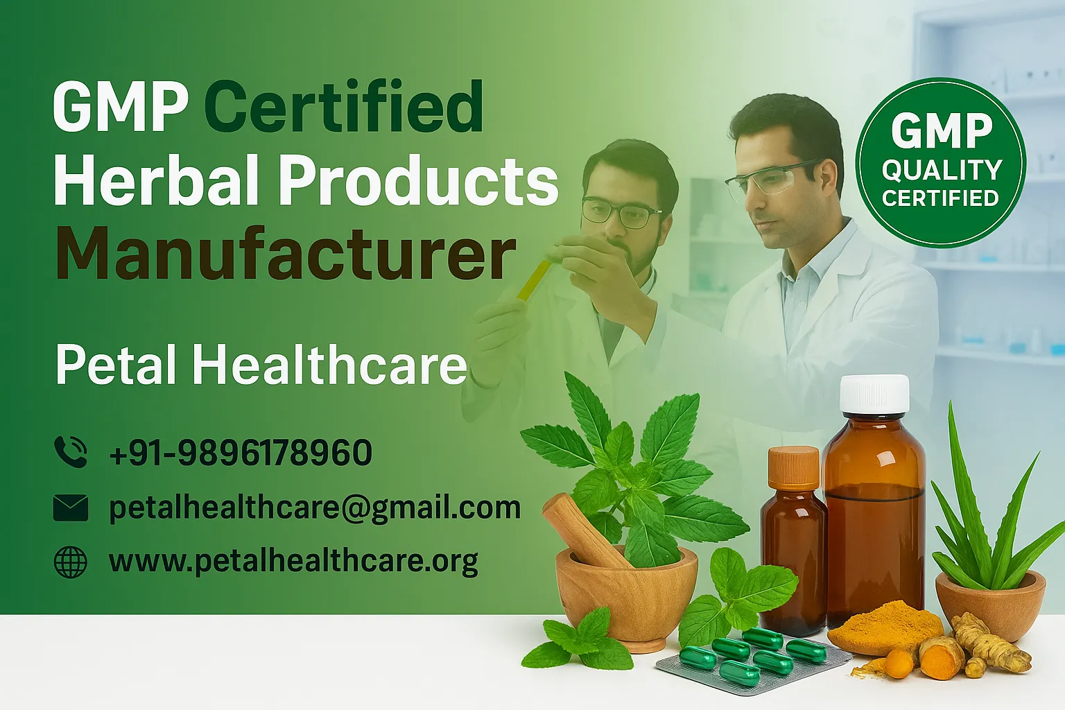 GMP Certified Herbal Products Manufacturer